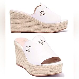Kate Spade White Espadrille Slip-On Shoes